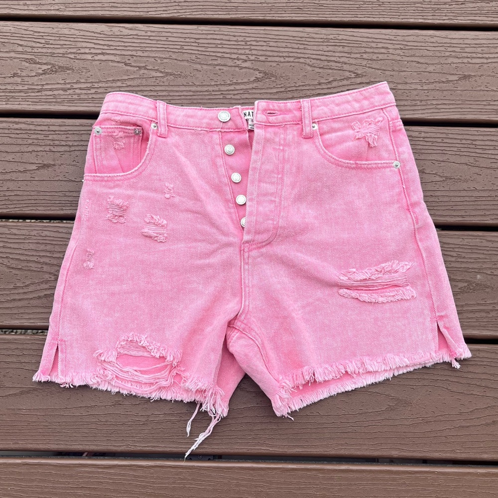 NWOT Pink Jean Shorts